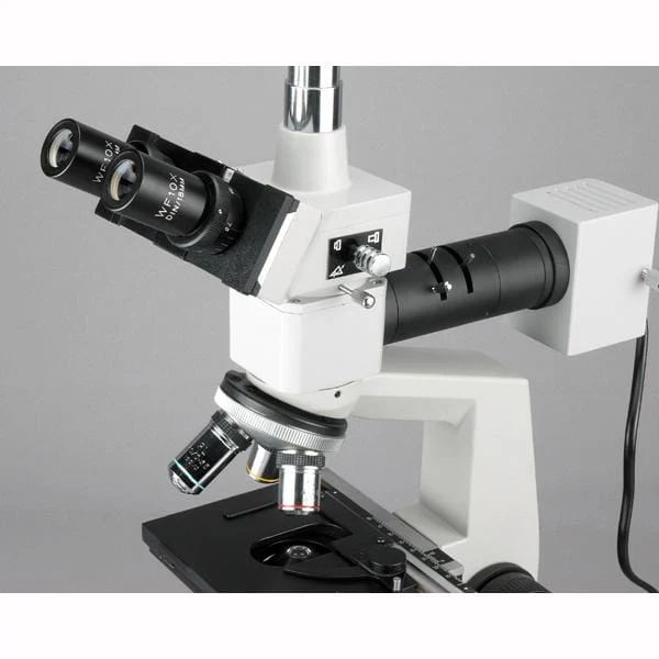 AmScope ME300 Series Metallurgical Trinocular Compound Microscope - Image 9