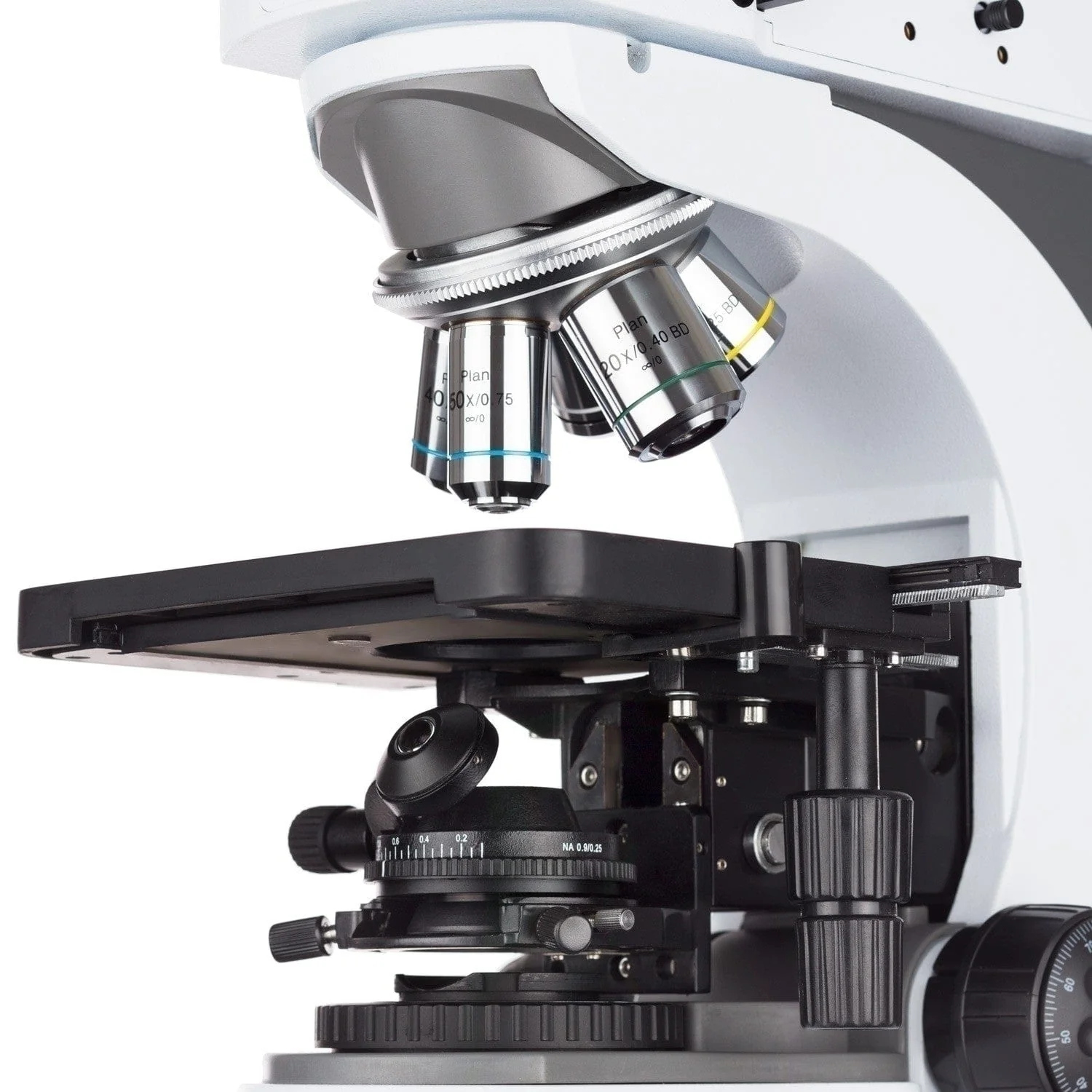 AmScope ME520 Series Infinity-Corrected Darkfield Polarizing Metallurgical Trinocular Compound Microscope with Optional HDMI Digital Camera - Image 10