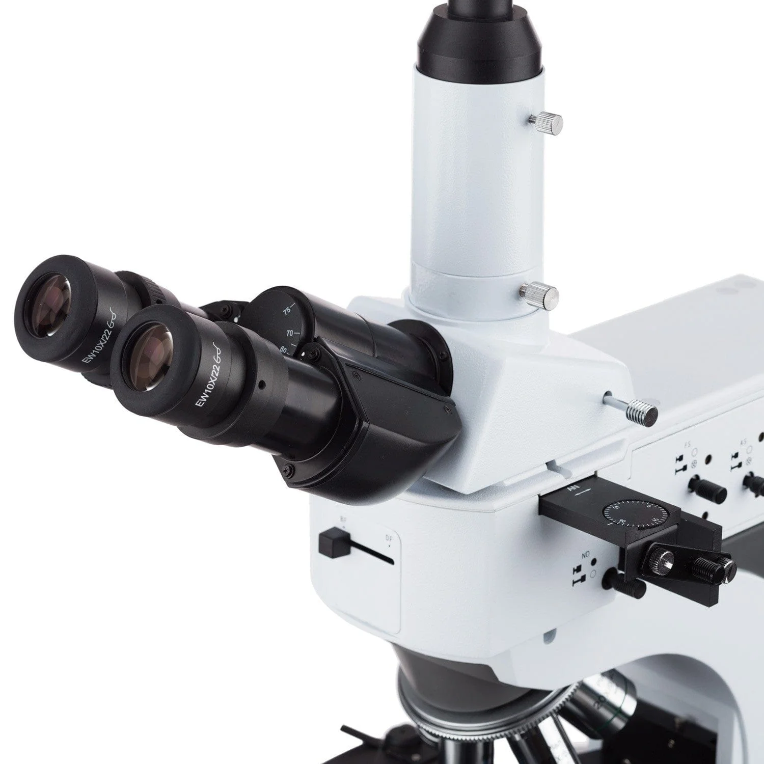 AmScope ME520 Series Infinity-Corrected Darkfield Polarizing Metallurgical Trinocular Compound Microscope with Optional HDMI Digital Camera - Image 9