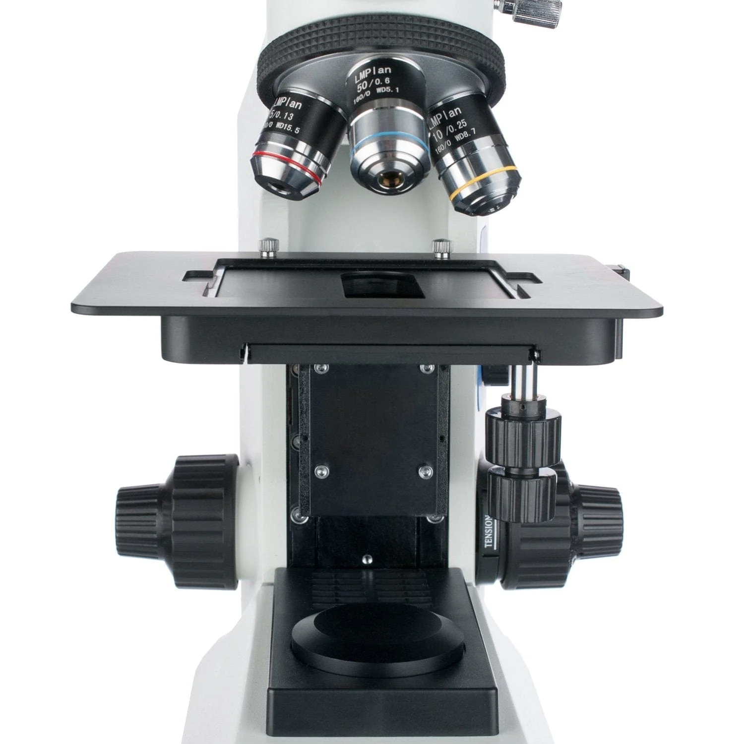 AmScope ME580 Series Compact Metallurgical Upright Trinocular Compound Microscope with Polarized Light and Optional Digital Camera - Image 10