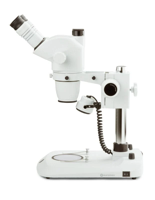 Euromex High-Precision Zoom Trinocular Stereo Microscope NexiusZoom Series 6.7X-4.5X Magnification - Pillar Stand, Incident & Transmitted 3W Illumination, Antistatic (ESD) Coating - Image 3