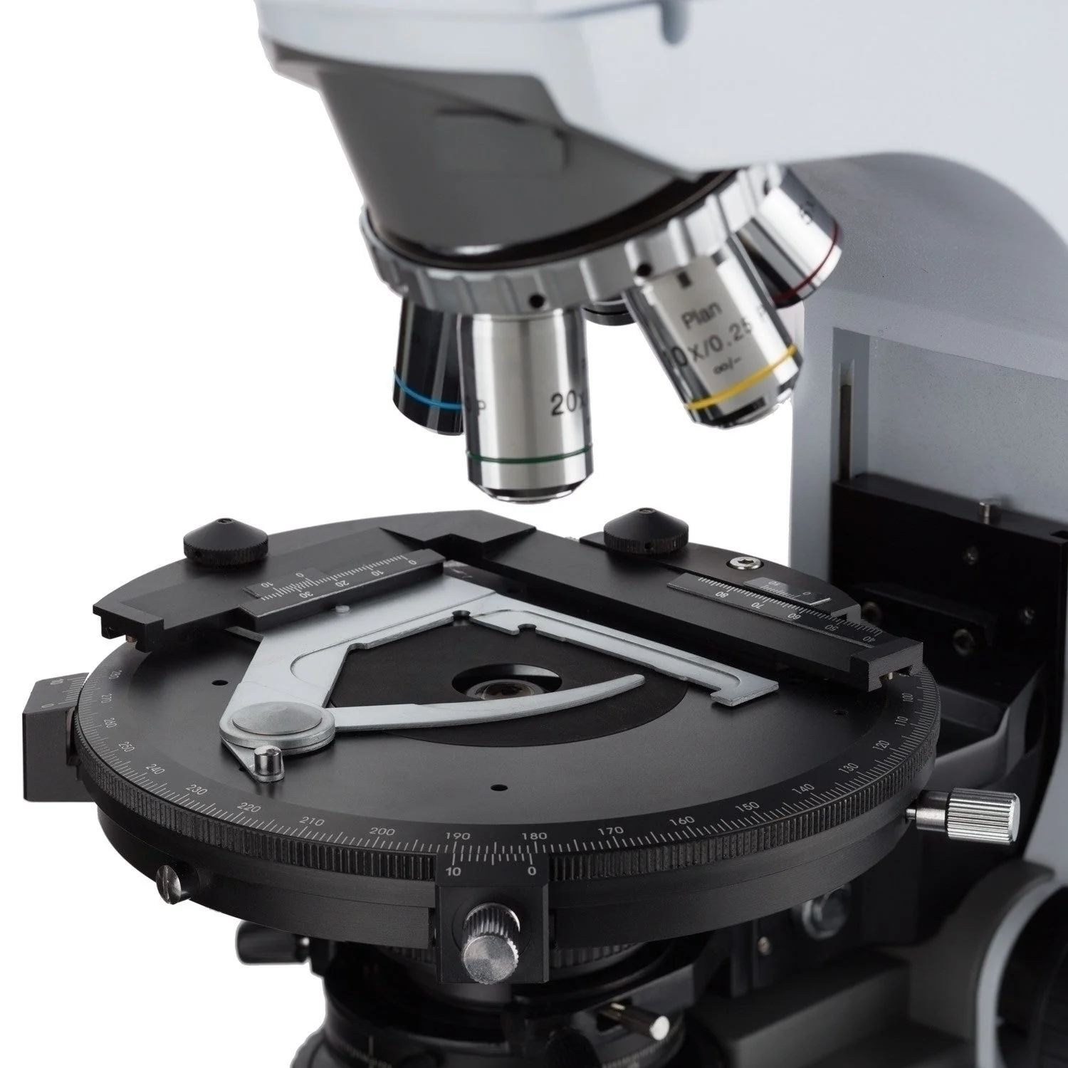AmScope PZ620 Series Advanced Upright Polarizing Light Trinocular Compound Microscope with Actively-Cooled CCD Camera - Image 3