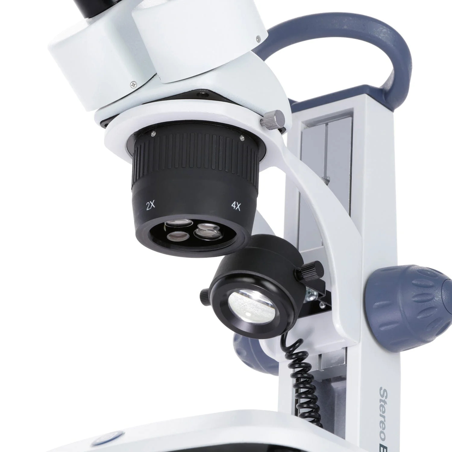 Euromex StereoBlue Series Binocular Stereo Microscope 20X-40X Magnification with 2X/4X Objective Lenses on Dual Illumination Track Stand - Image 2