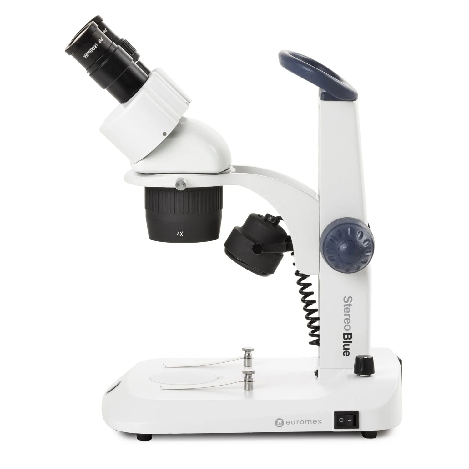 Euromex StereoBlue Series Binocular Stereo Microscope 20X-40X Magnification with 2X/4X Objective Lenses on Dual Illumination Track Stand - Image 6