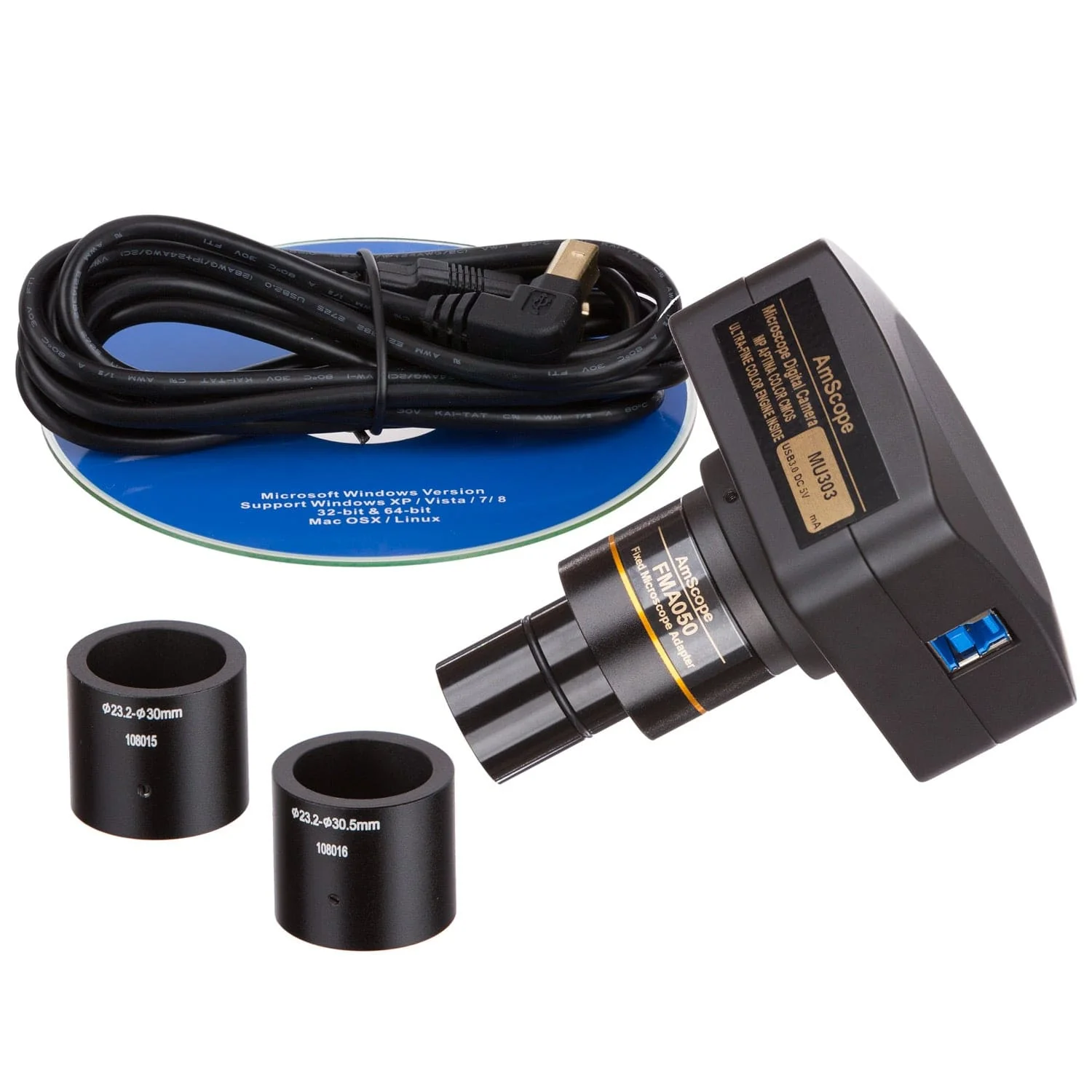 AmScope SM-1 Series Zoom Binocular Stereo Microscope with 150W Halogen Ring Light on Pillar-stand with Large Base and Optional Digital Camera - Image 5