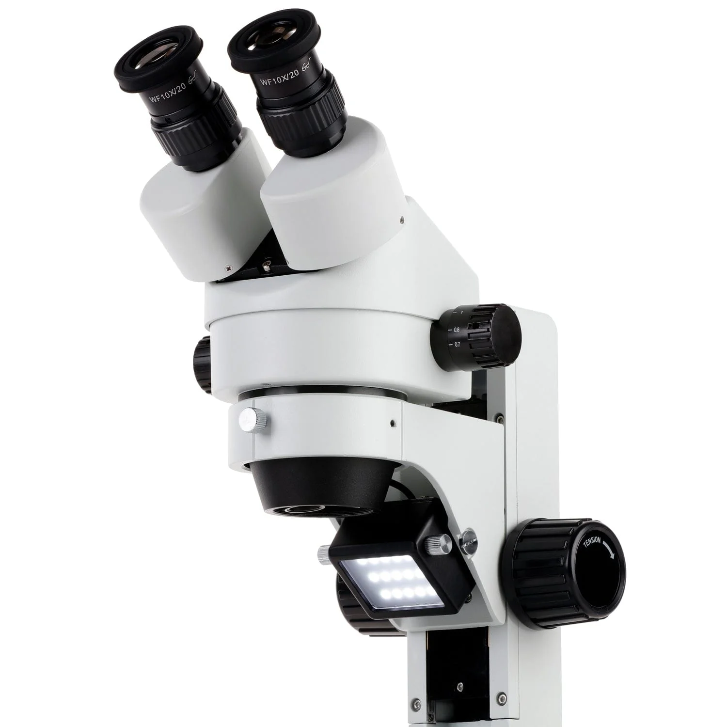 AmScope SM-1 Series Zoom Binocular Stereo Microscope with Optional Digital Camera on Track Stand - Image 8
