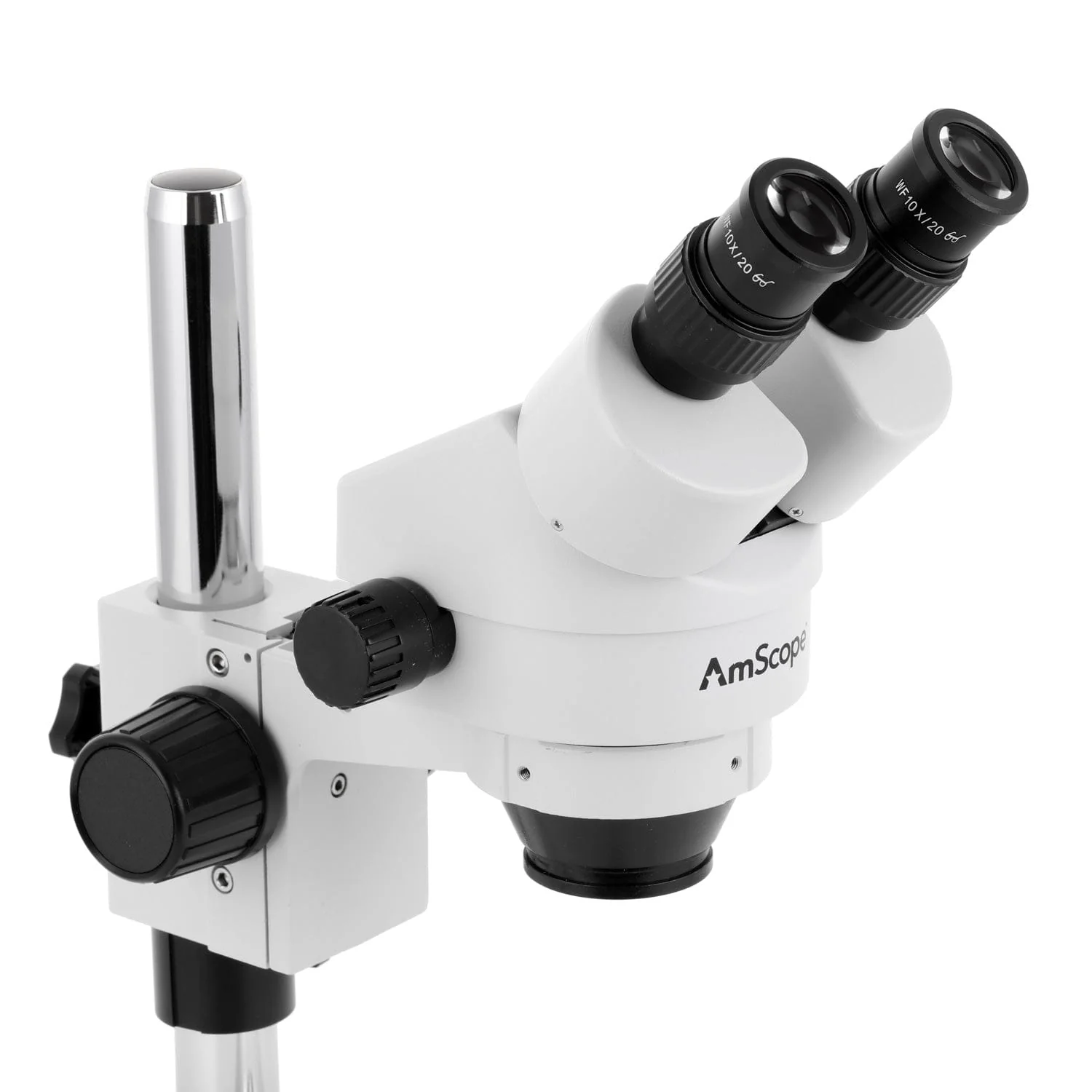 AmScope SM-1 Series Inspection and Dissecting Zoom Binocular Stereo Microscope with Optional Digital Camera on Compact Pillar Stand - Image 10