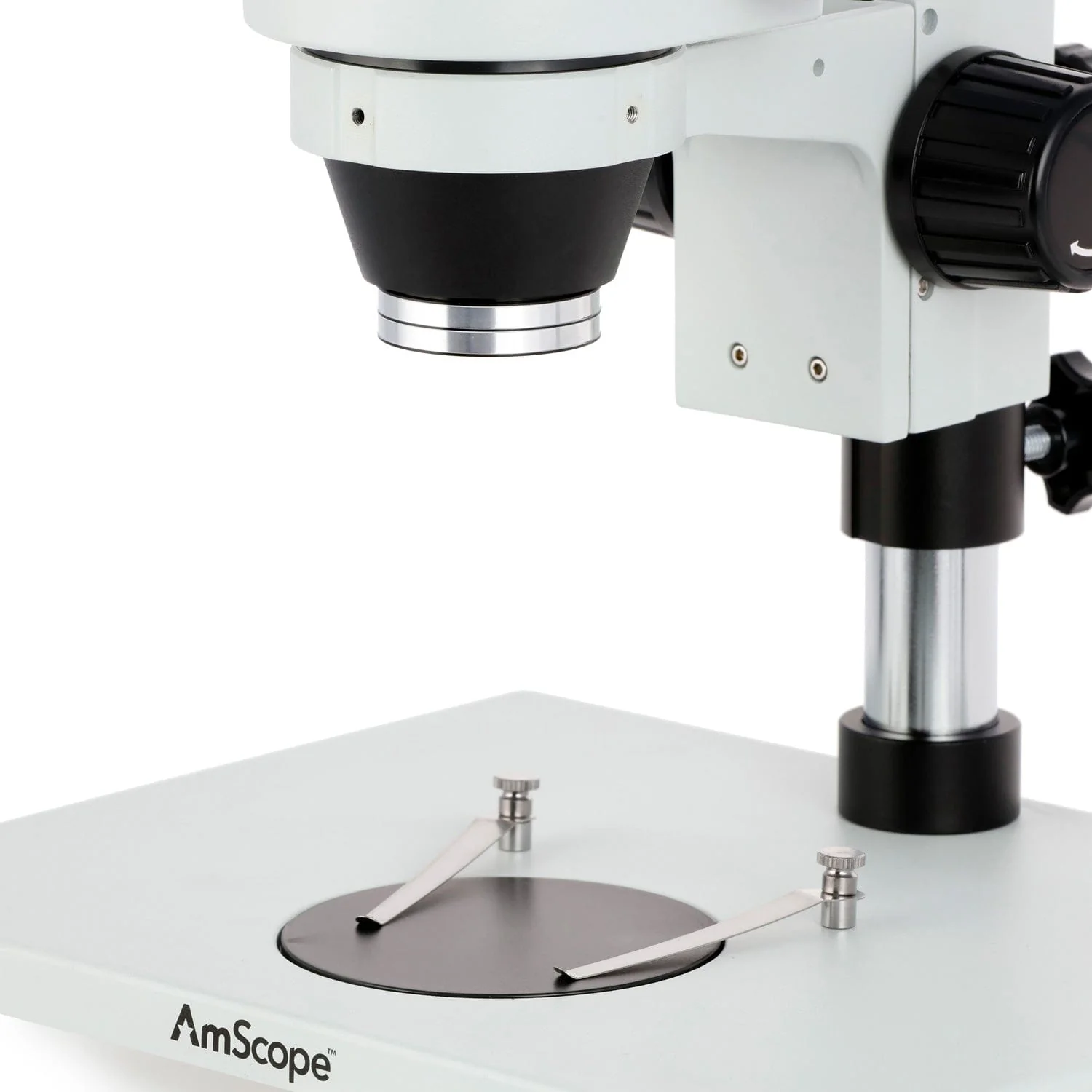 AmScope 1X Barlow Lens For SM Stereo Microscopes (48MM), Silver Finish - Image 4