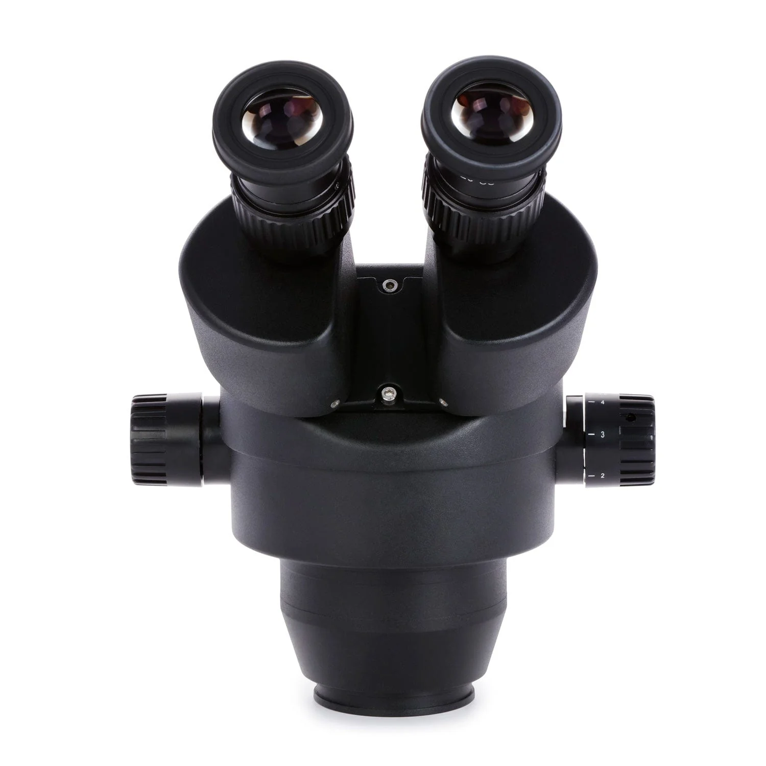 AmScope 7X-45X Magnification Binocular Zoom Power Stereo Microscope Head in Black - Image 3