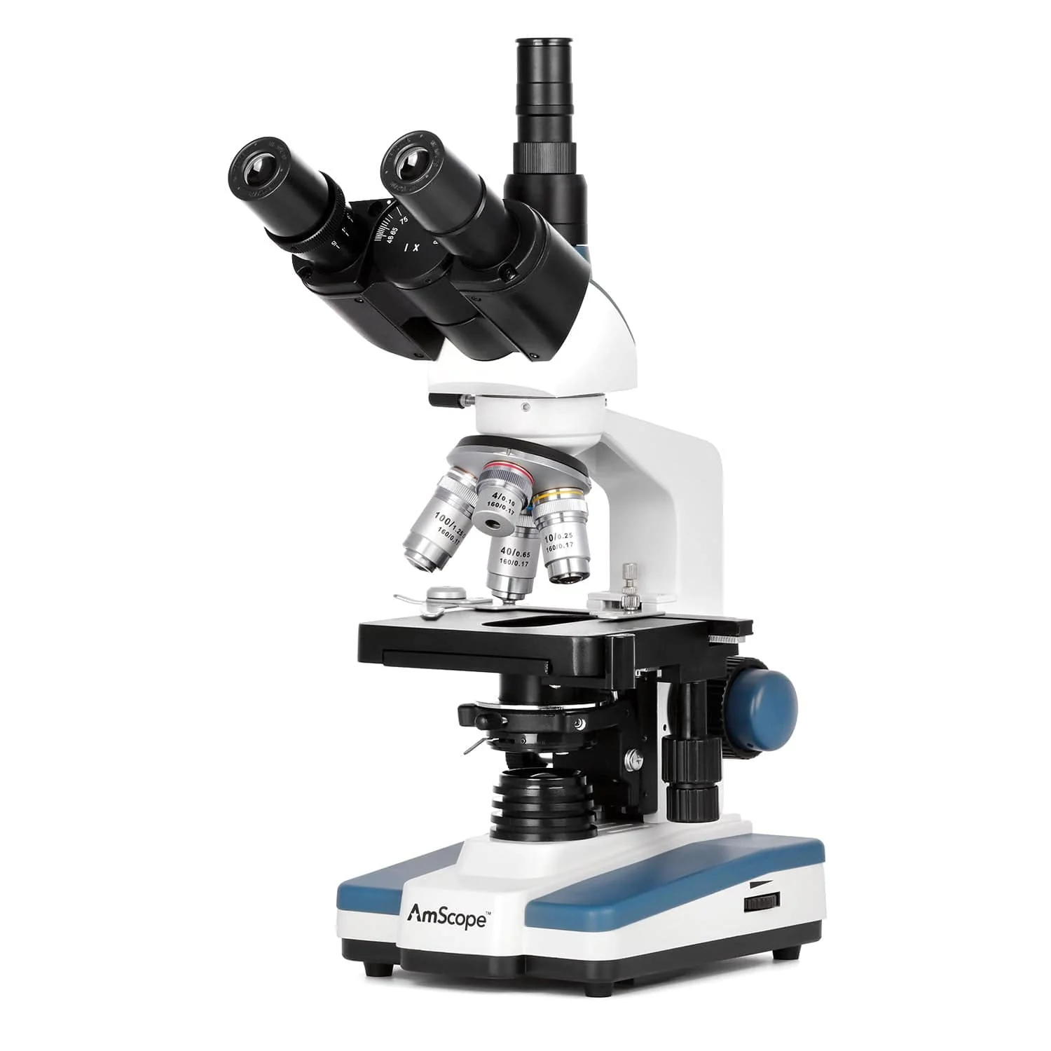 AmScope T120 Series Student and Professional LED Trinocular Compound Microscope with 3d Mechanical Stage and HDMI Camera - Image 2