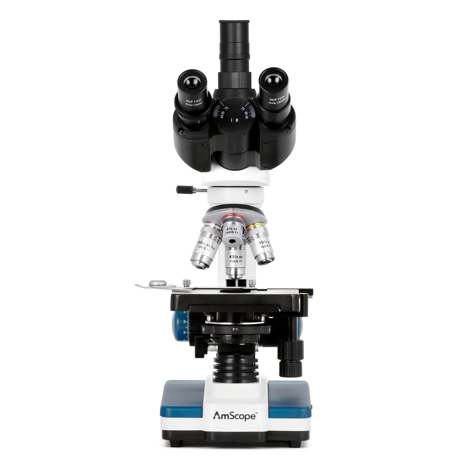 AmScope T120 Series Student and Professional LED Trinocular Compound Microscope with 3d Mechanical Stage and HDMI Camera - Image 3