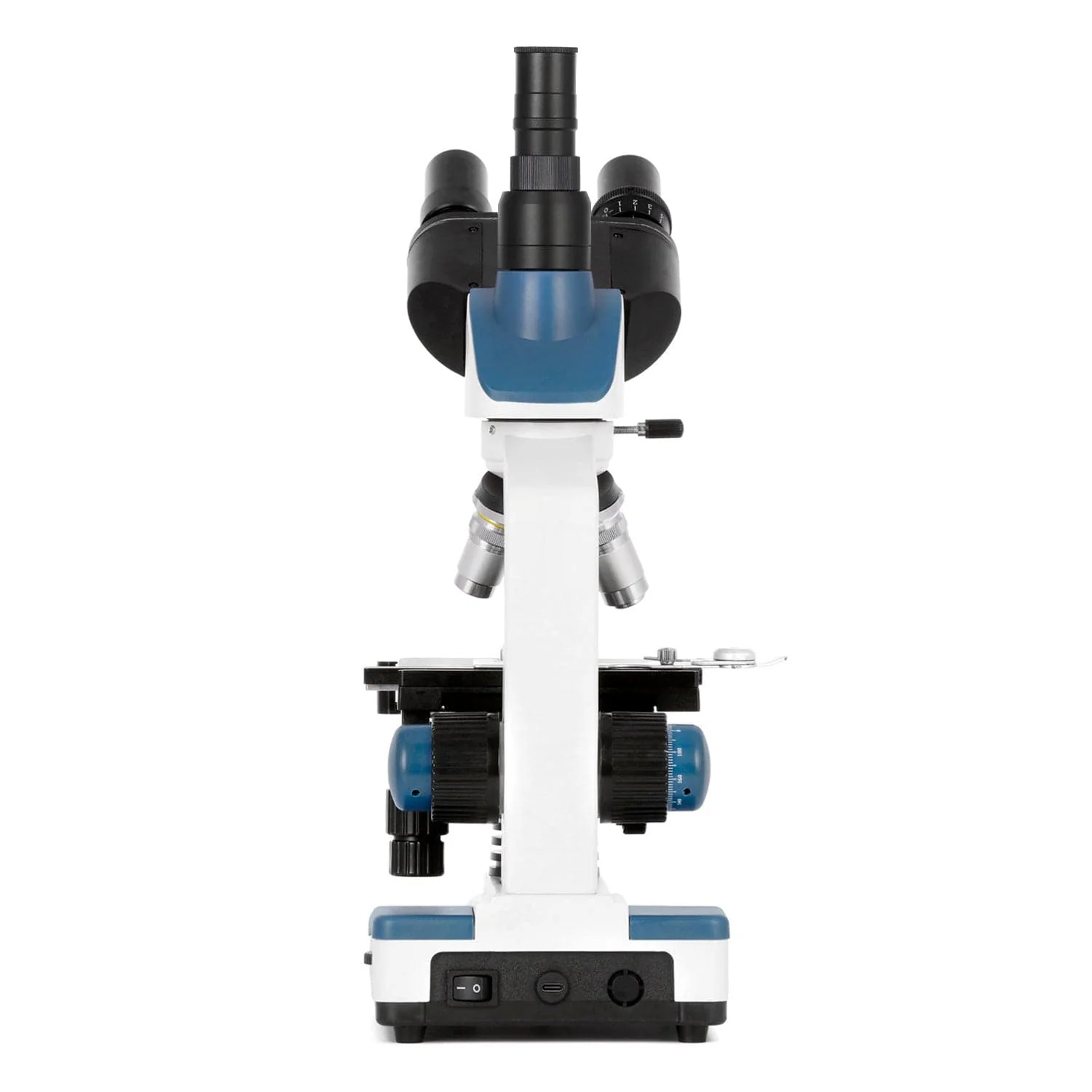 AmScope T120 Series Student and Professional LED Trinocular Compound Microscope with 3d Mechanical Stage and HDMI Camera - Image 6