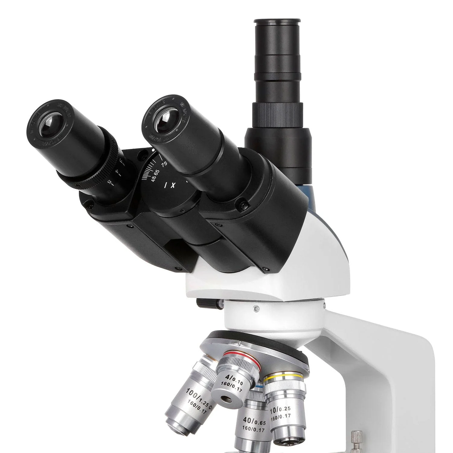 AmScope T120 Series Student and Professional LED Trinocular Compound Microscope with 3d Mechanical Stage and HDMI Camera - Image 7
