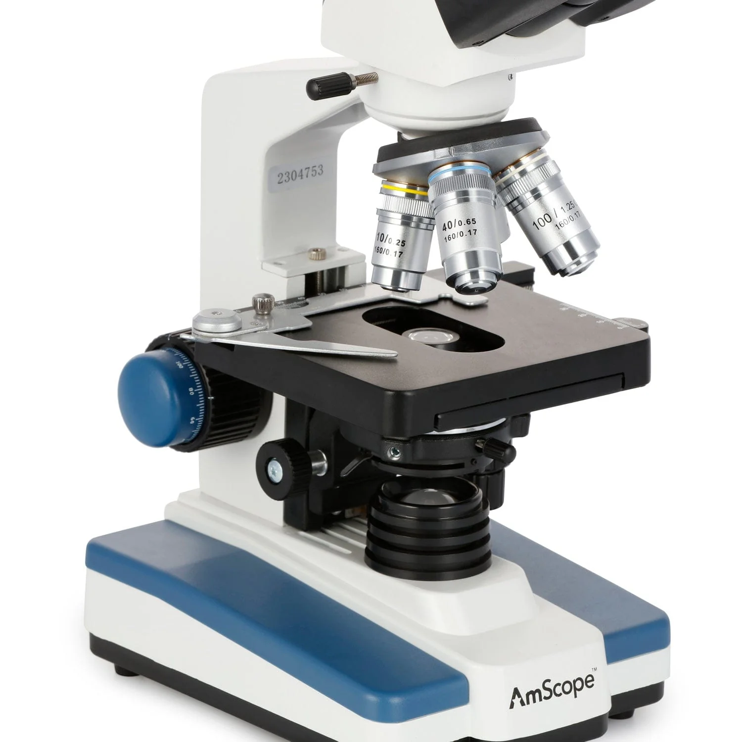 AmScope T120 Series Biological Trinocular Compound Microscope + LED Illumination + 10.5" Touchscreen 8MP Imaging System - Image 4