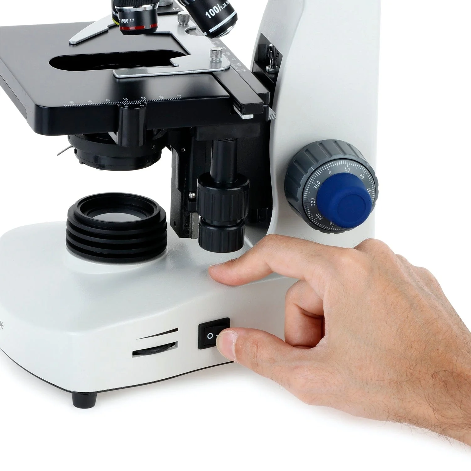 AmScope T340 Series LED Darkfield Trinocular Compound Microscope with Optional Digital Camera - Image 11