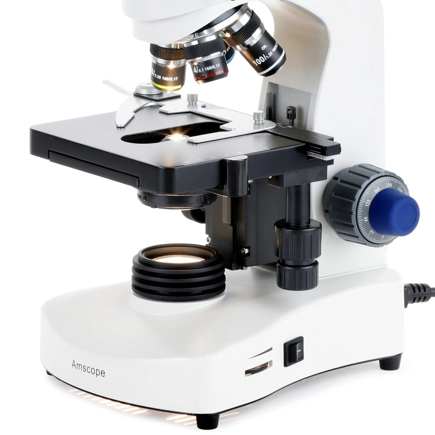 AmScope T340 Series Siedentopf Trinocular Compound Microscope with LED with 9.7" Touchscreen Imaging System - Image 5