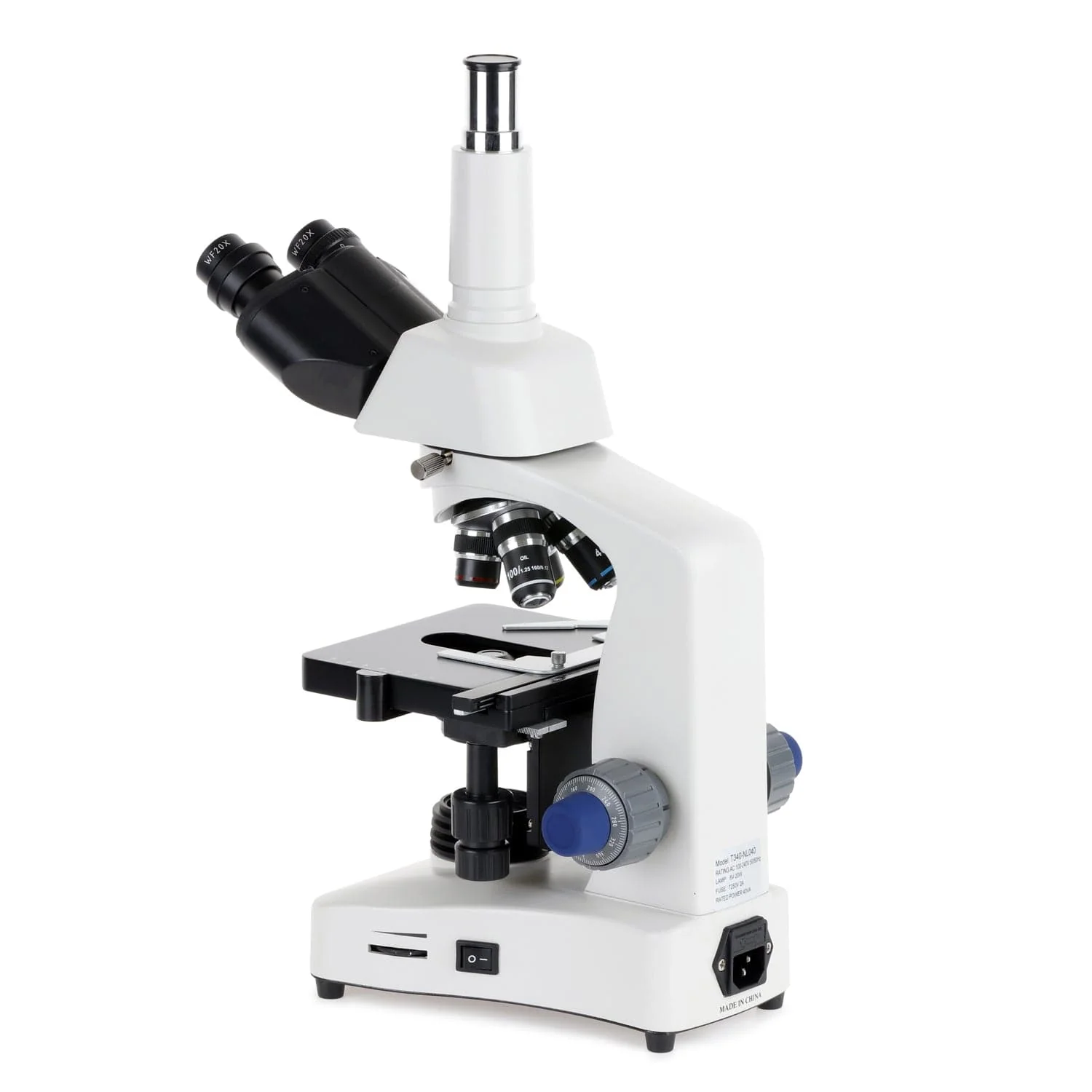 AmScope T340 Series Siedentopf Trinocular Compound Microscope with LED with 9.7" Touchscreen Imaging System - Image 3