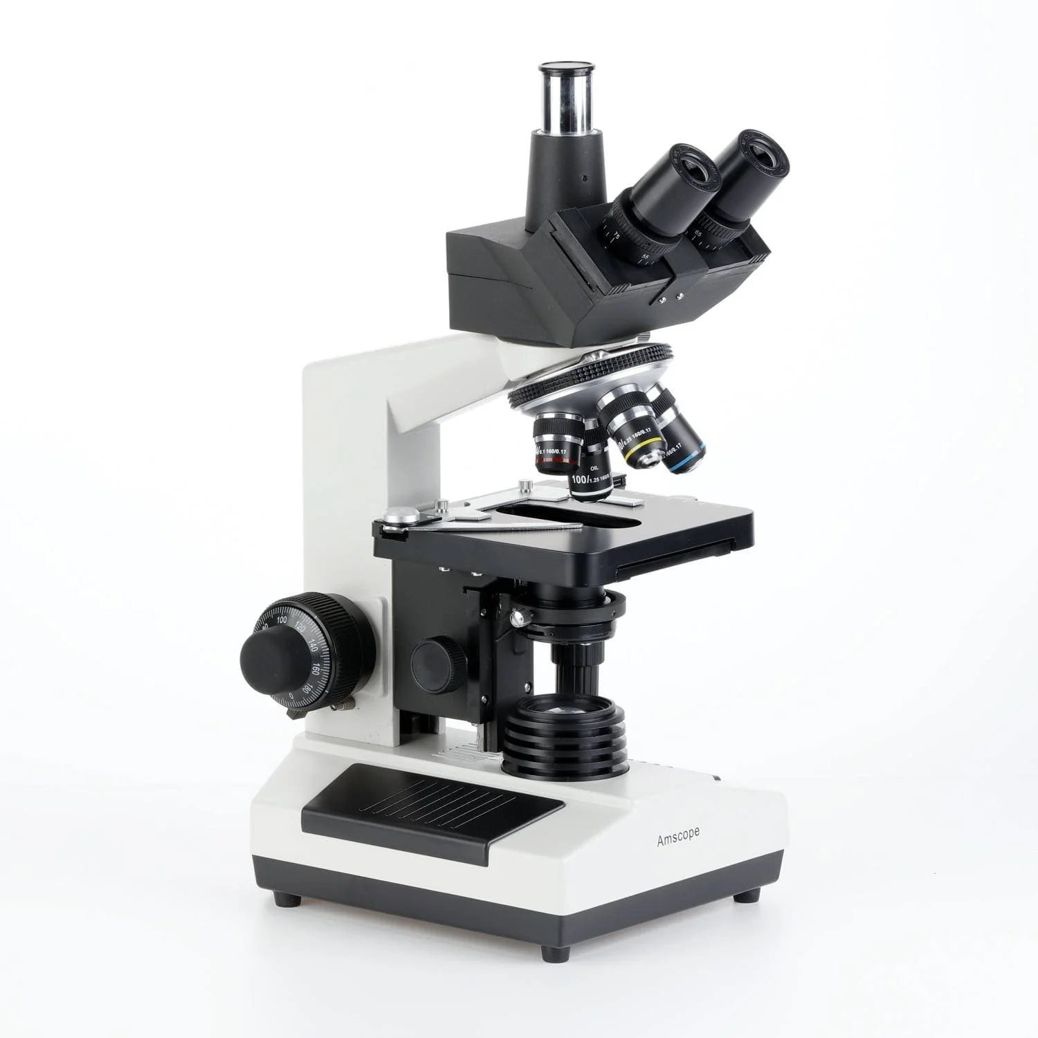 AmScope T390 Series Trinocular Biological Compound Microscope 40X-2500X Magnification with HD Recording Camera - Image 4