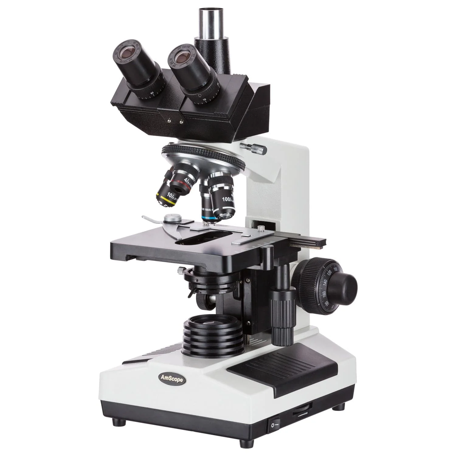 AmScope T390 Series Biological Trinocular Compound Microscope with 9.7" Touchscreen Imaging System - Image 2