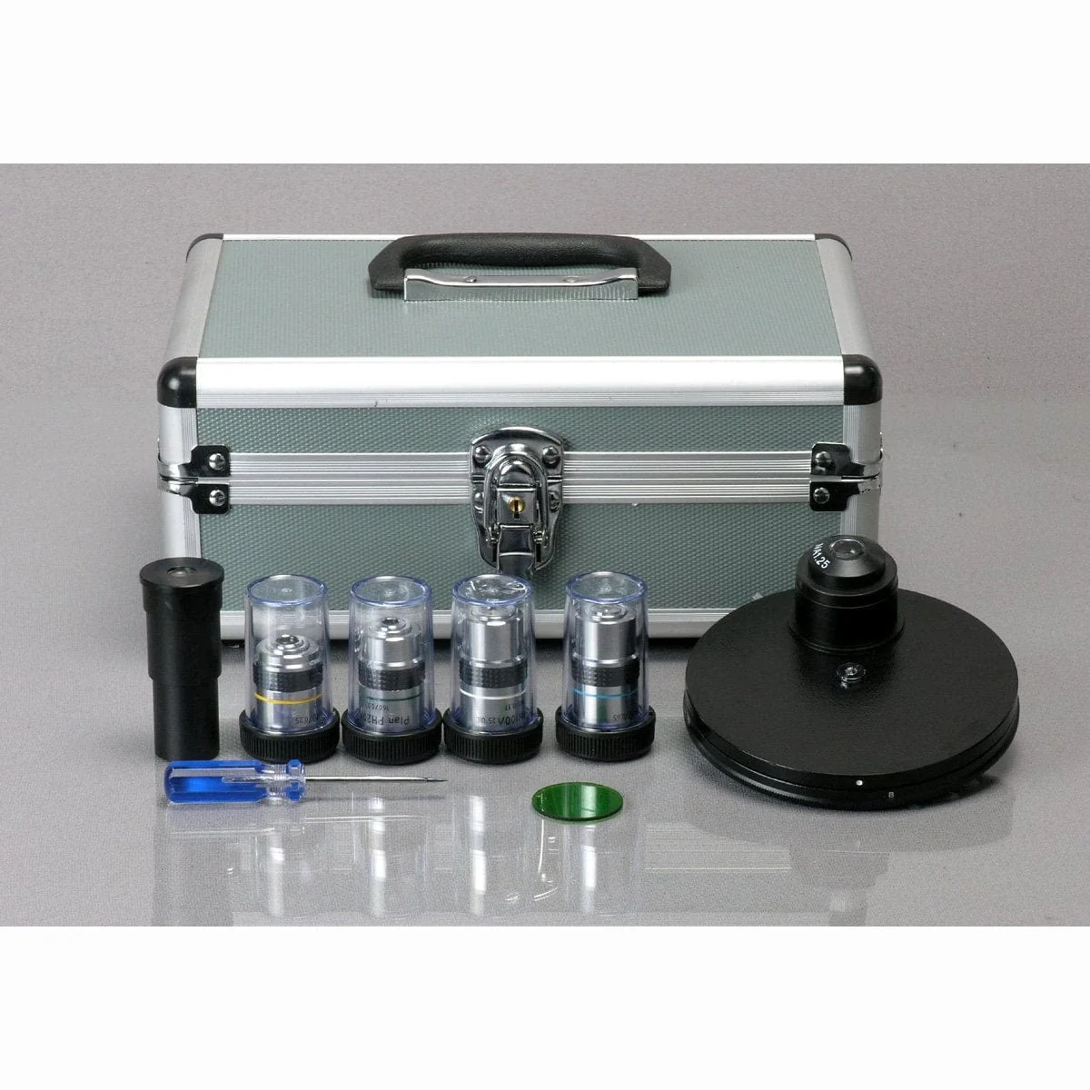 AmScope T490 Series Phase-Contrast Simul-Focal Trinocular Compound Microscope with 20W Halogen, Turret Condenser, 3D Mechanical Stage and Digital Camera - Image 10