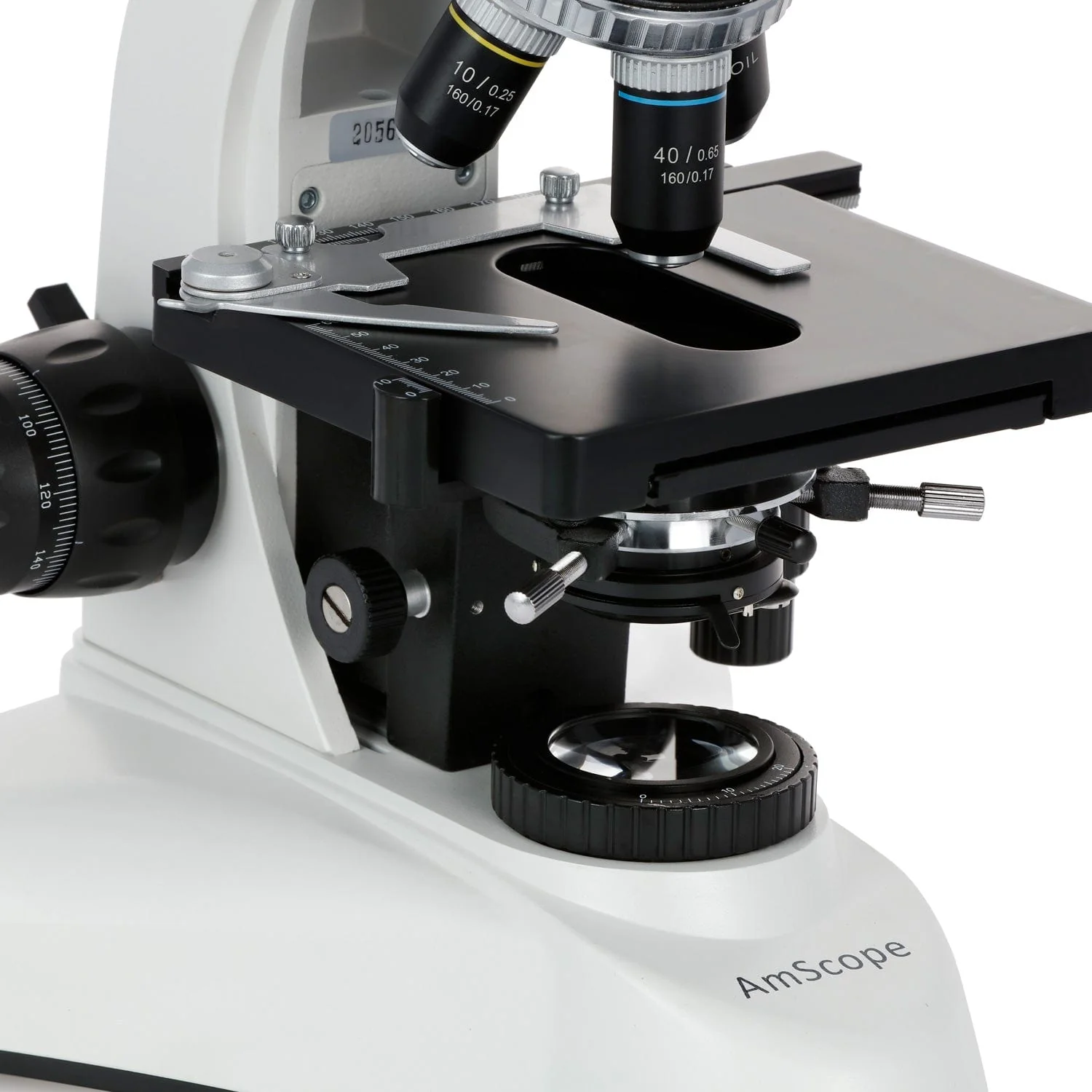 AmScope Outlet T530 Series Biological Compact Base Trinocular Compound Microscope with 20W Halogen Kohler Illumination, 3D Mechanical Stage and Optional Digital Microscope - Image 6