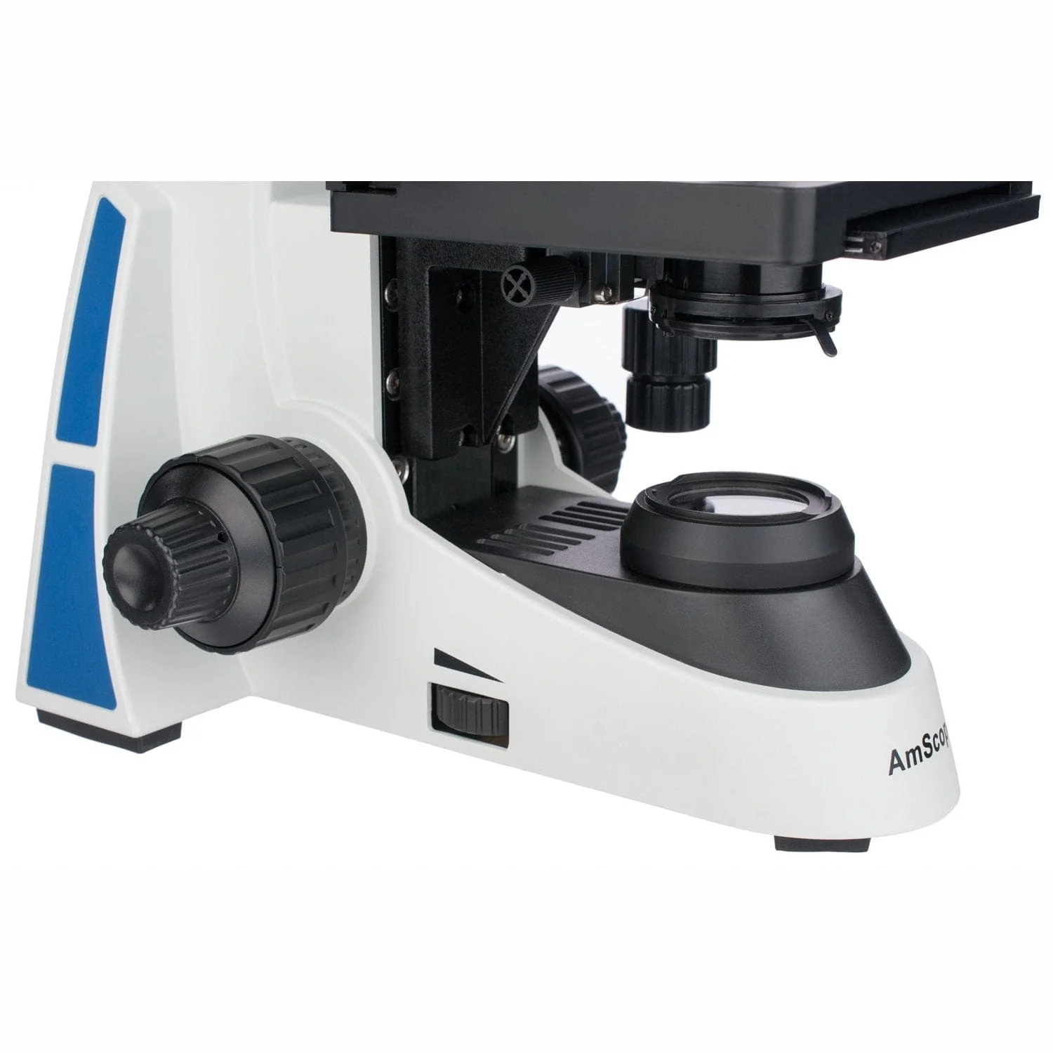 AmScope T550 Series Research Grade Trinocular Biological Compound Microscope 3W LED w/3D Mechanical Stage and Optional Digital Camera - Image 12