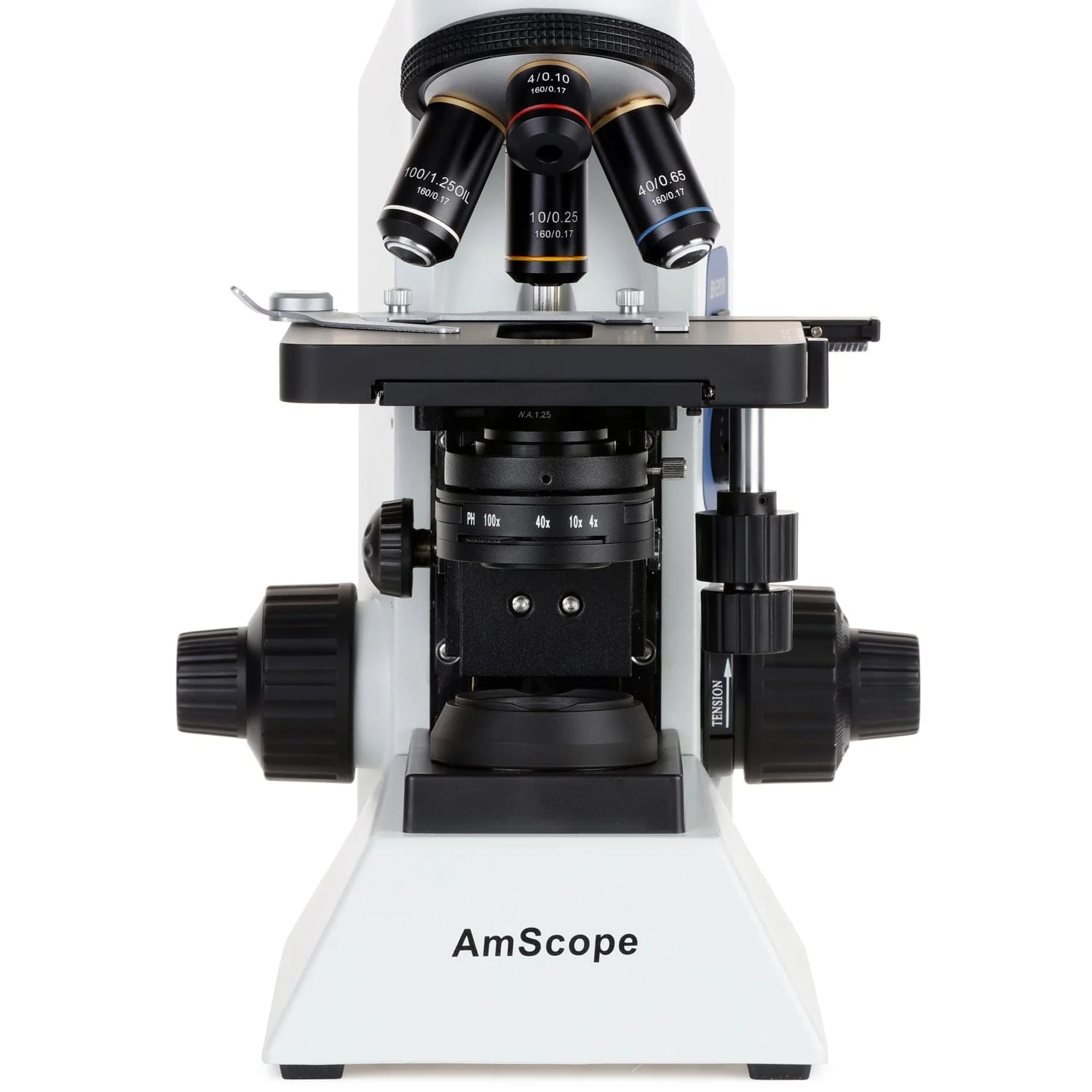 AmScope T580 Series Biological Trinocular Compound Microscope with 9.7" Touchscreen Imaging System - Image 3