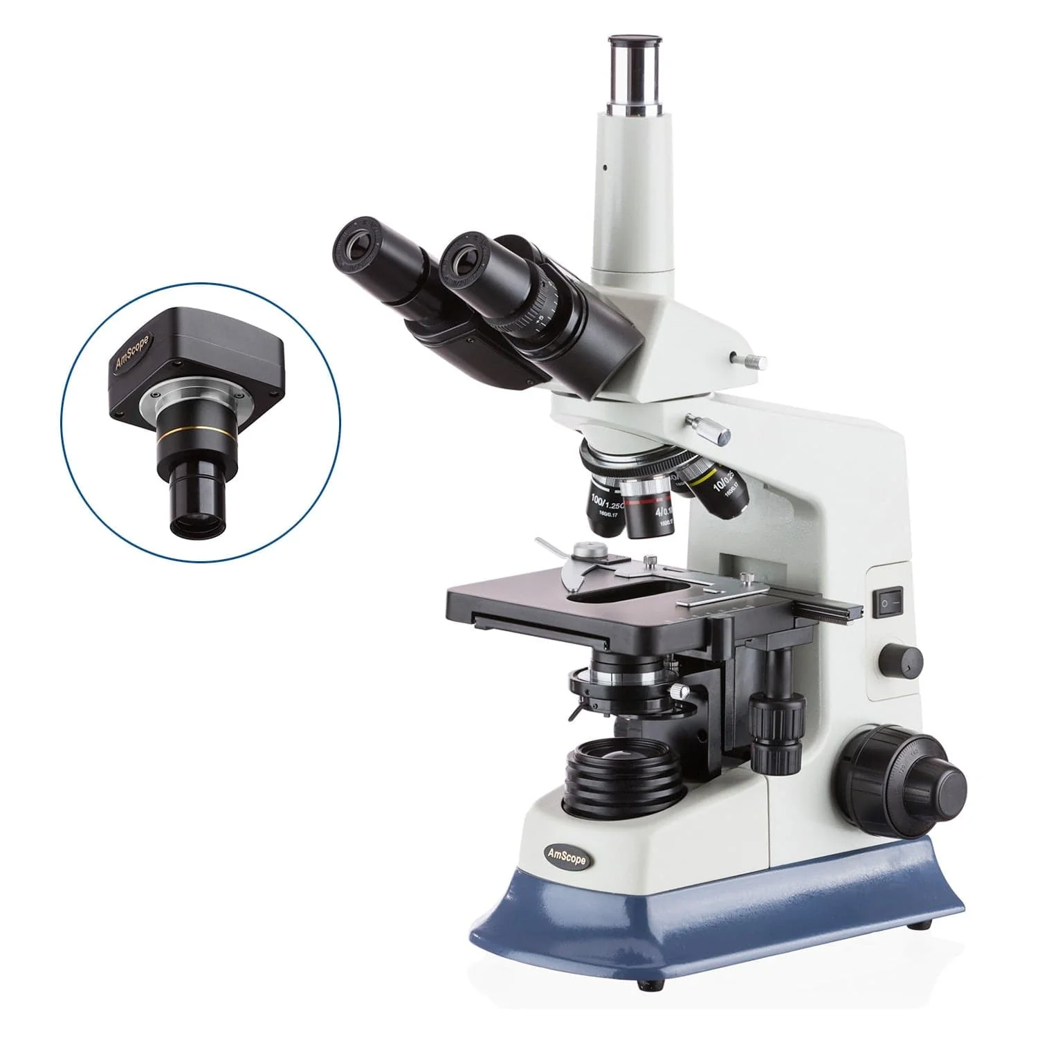 AmScope T590 Series Biological Trinocular Compound Microscope - Image 2