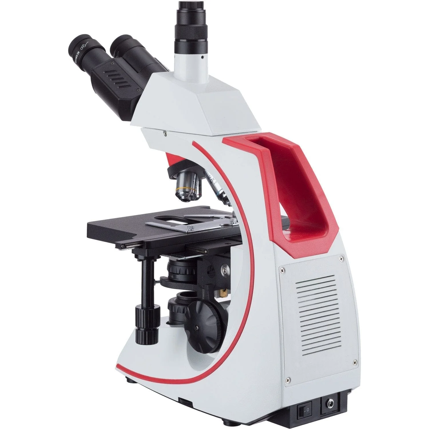 AmScope T620 Series Simul-Focal Trinocular Compound Microscope with 3W LED Kohler Illumination, 3D Mechanical Stage and Optional Digital Camera - Image 8