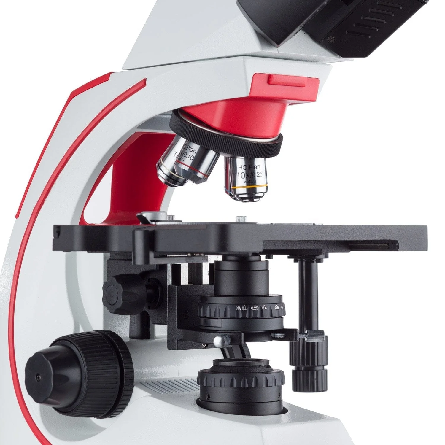 AmScope T620 Series Simul-Focal Trinocular Compound Microscope with 3W LED Kohler Illumination, 3D Mechanical Stage and Optional Digital Camera - Image 9