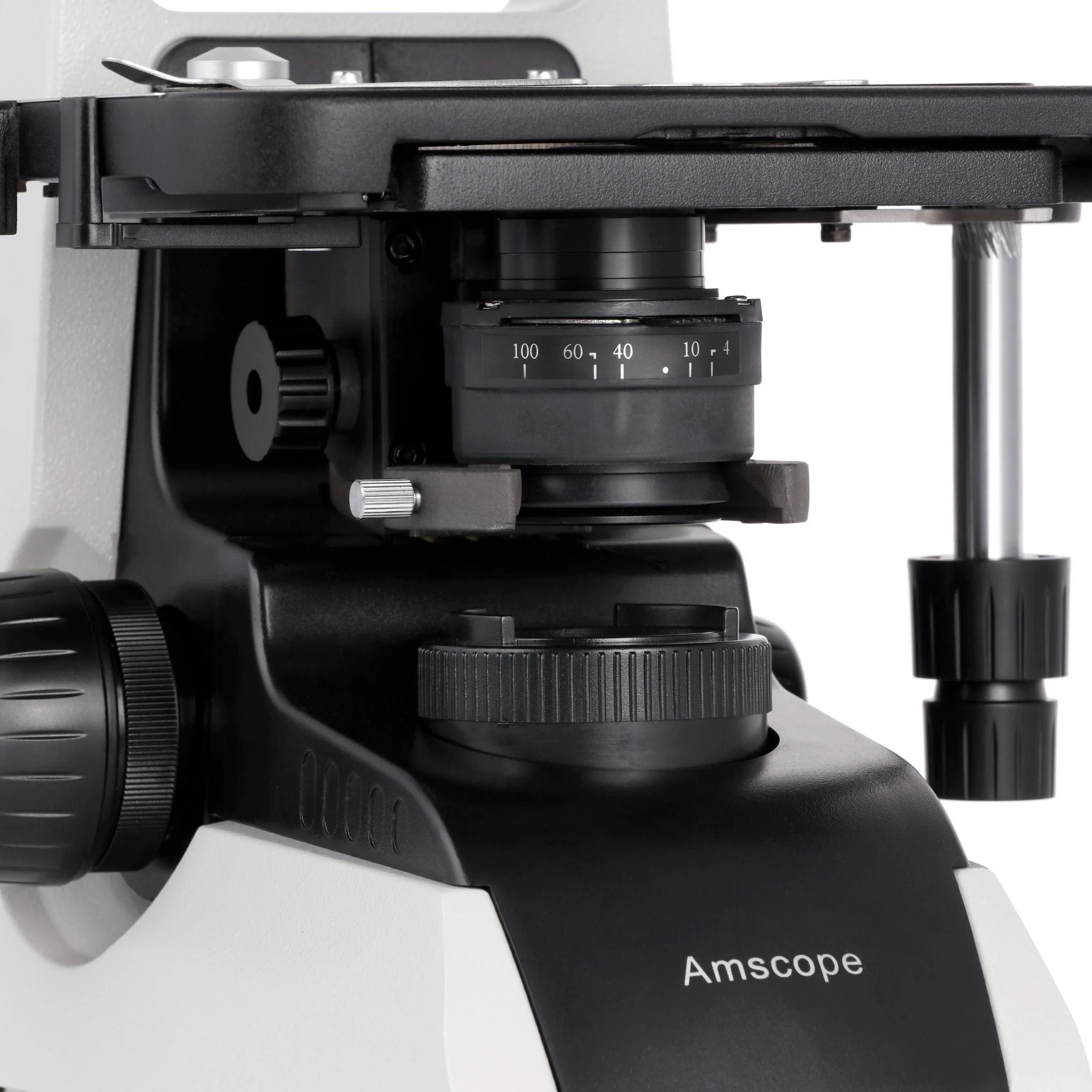 AmScope T650 Series Infinity Plan Biological Trinocular Compound Microscope with 20W Halogen, 3D Mechanical Stage and Optional Digital Camera - Image 15