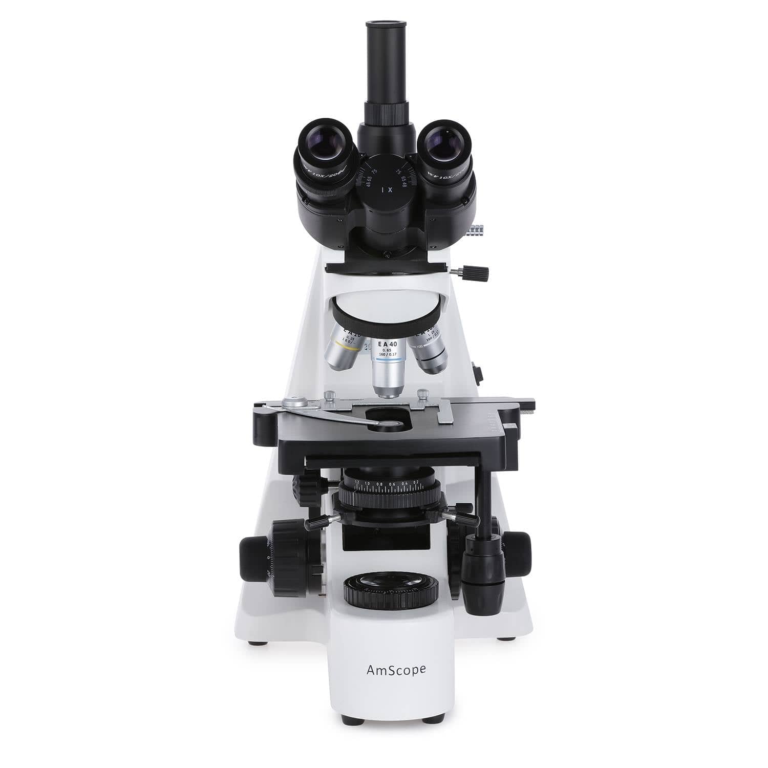 AmScope T660 Series Professional Biological Trinocular Compound Microscope with 20W Halogen Kohler Illumination, 3D Mechanical Stage and Optional Digital Camera - Image 9