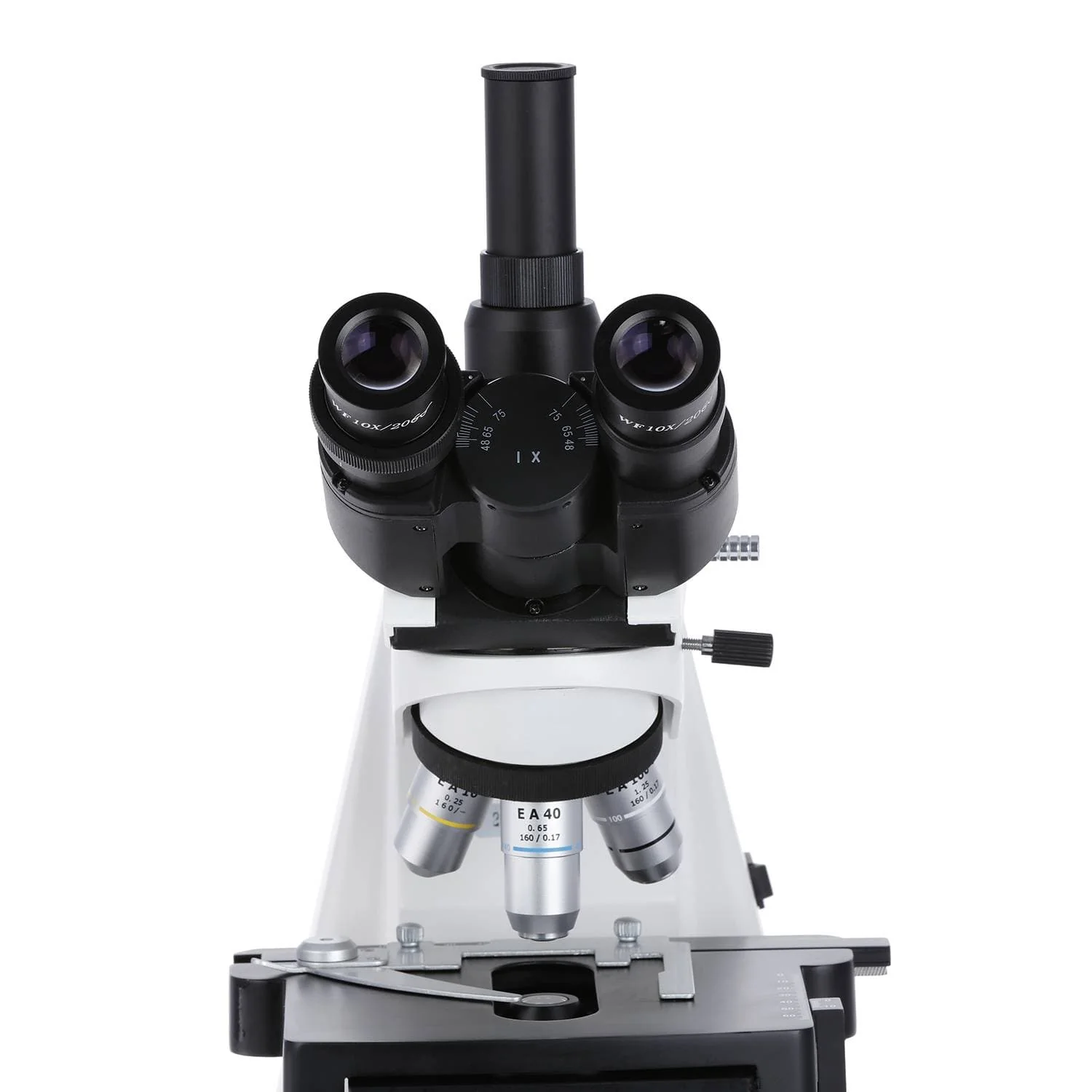 AmScope T660 Series Professional Biological Trinocular Compound Microscope with 20W Halogen Kohler Illumination, 3D Mechanical Stage and Optional Digital Camera - Image 10
