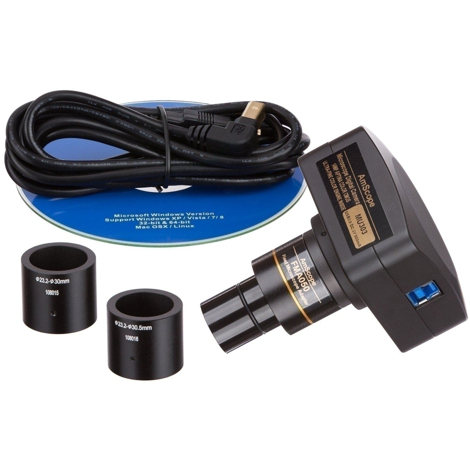 AmScope T670 Series Deluxe Darkfield Trinocular Compound Microscope with 3W Koehler Illuminator and Optional Digital Camera - Image 5