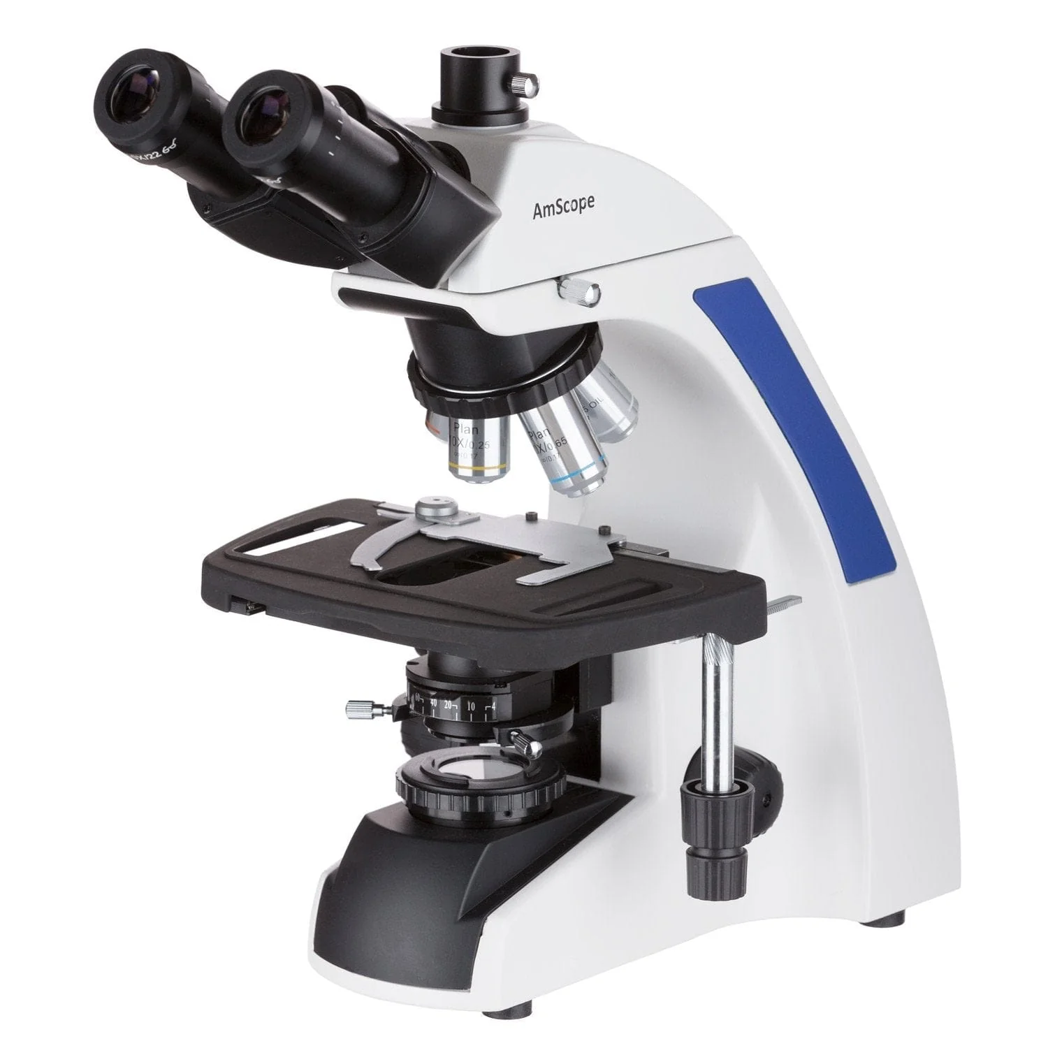 AmScope T720 Series Infinity-Corrected Trinocular Compound Microscope with LED Kohler Illumination and Optional Digital Camera