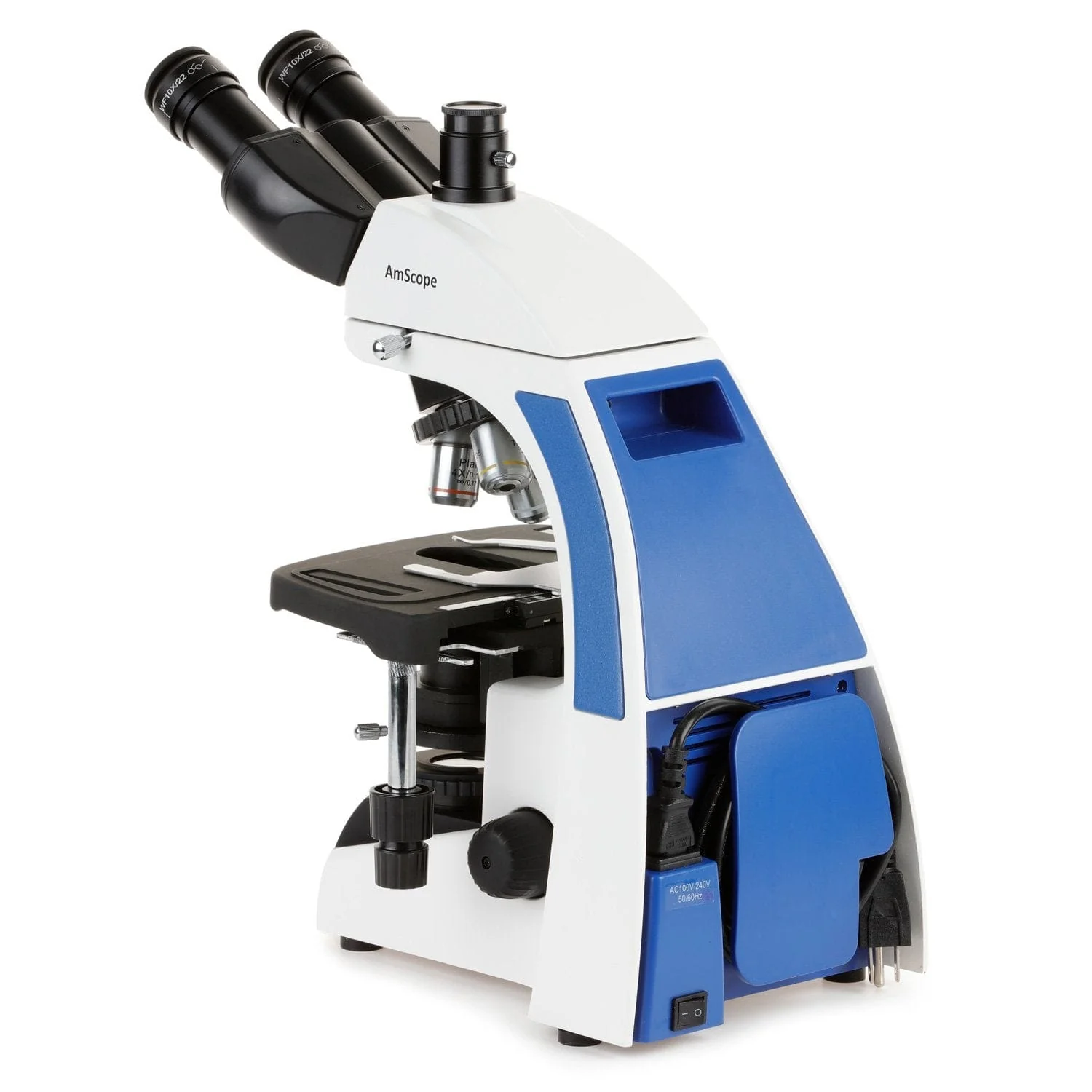AmScope T720 Series Trinocular Koehler LED Compound Microscope with 9.7" Touchscreen Imaging System - Image 3