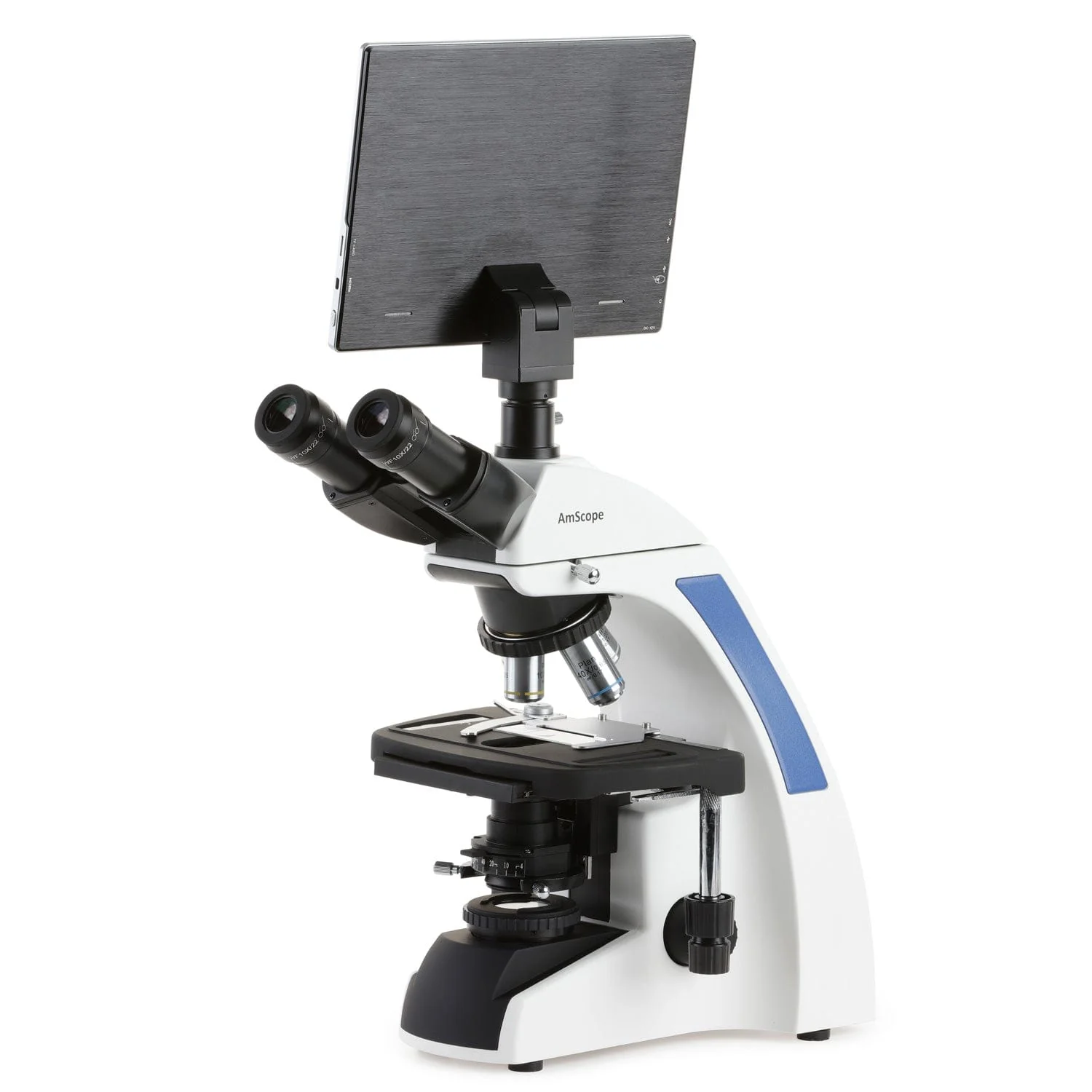 AmScope T720 Series Koehler LED Trinocular Compound Microscope with 9.7" Touchscreen Imaging System - Image 2
