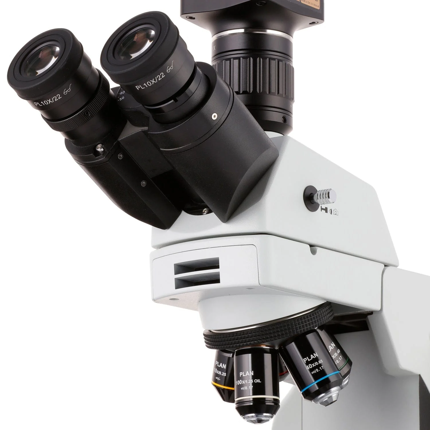 AmScope T800 Series High-Performance Biological Trinocular Compound Microscope with 9.7" Touchscreen Imaging System - Image 4