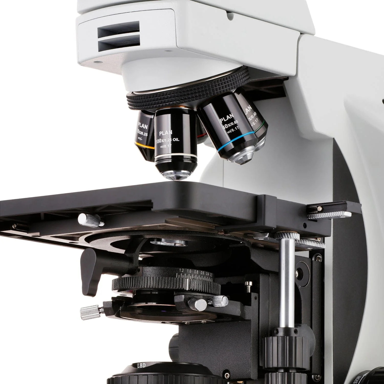 AmScope T800 Series High-Performance Biological Trinocular Compound Microscope with 9.7" Touchscreen Imaging System - Image 5
