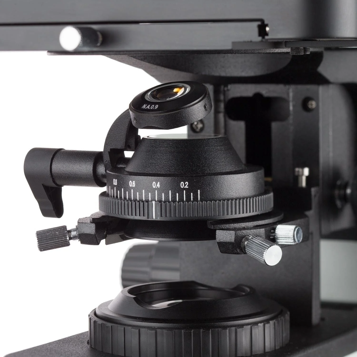 AmScope T800 Series Professional Grade Metallurgical Trinocular Compound Microscope with Dual Illumination Polarized-Light, Optional Back-Lit Camera and 3D Mechanical Stage - Image 4
