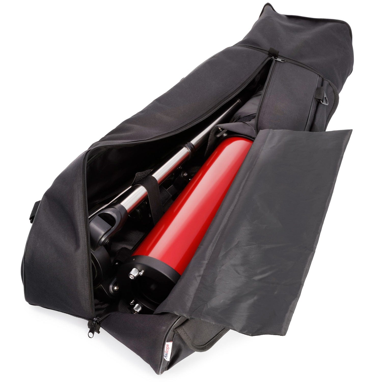 AmScope Deluxe Telescope Carrying Bag w/ Separate Mount Tote, Accessory Pockets, and Detachable Shoulder Strap - Image 2