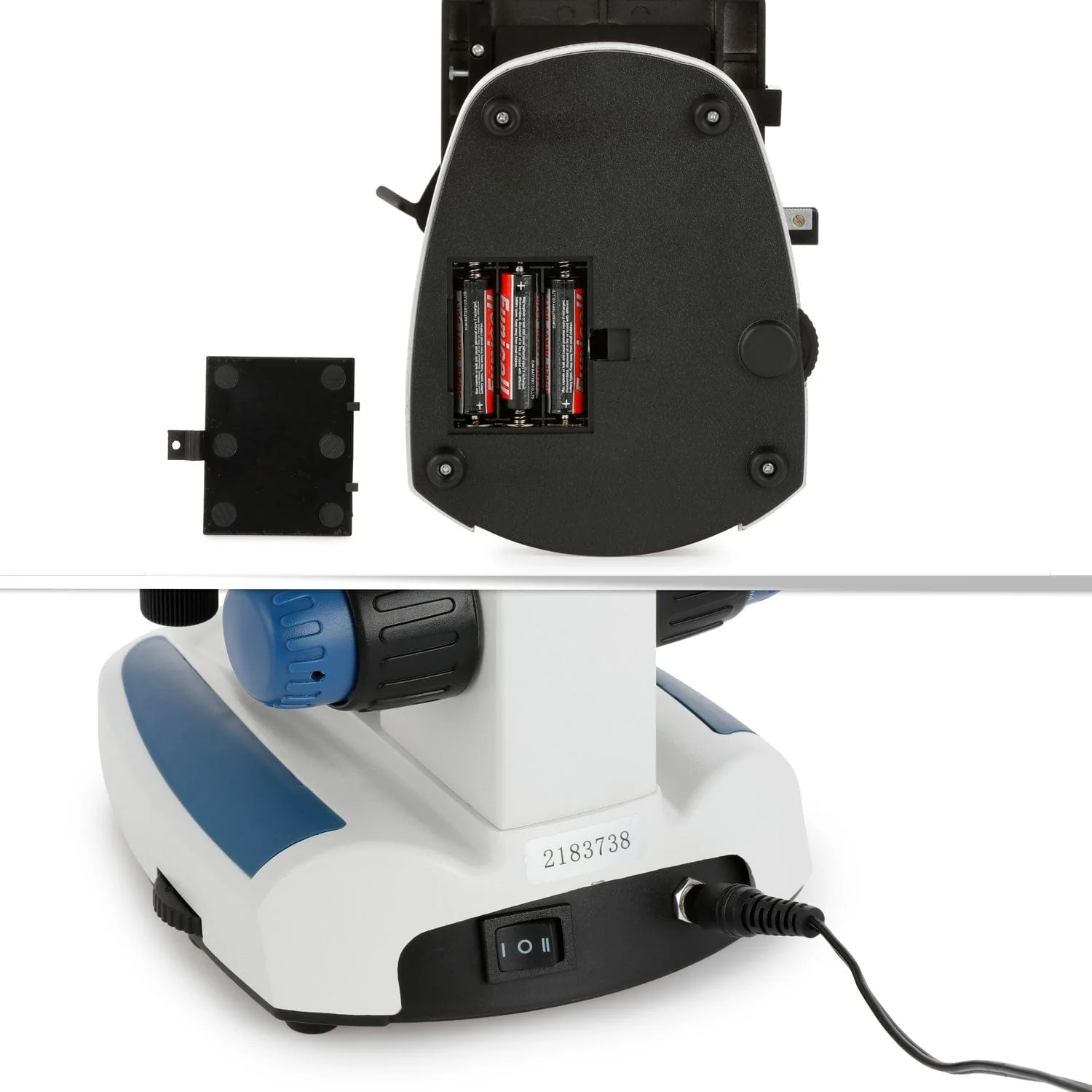 AmScope B110 Series Premium Student Lab Binocular Compound Microscope Bundles: 40X-1000X dual LED, Ergonomic, with Digital Camera, Tweezers, and Prepared Microscope Slide Set - Image 15