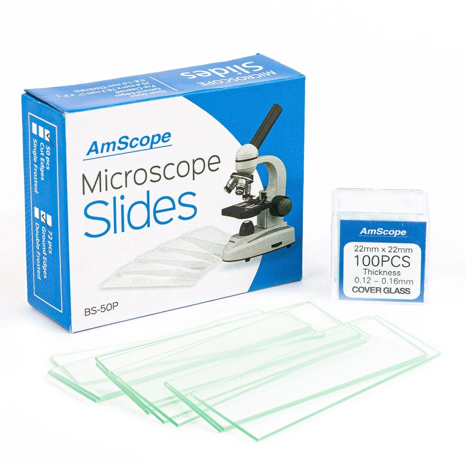 AmScope B120C-R Series Value Bundle USB-C Rechargeable Student Binocular Compound Microscope 40X-2500X Magnification with 3D Stage, 25-Piece Prepared Slides Set and Tweezers Plus BONUS Handheld Multi-USB Digital Microscope for PC and Android - Image 7