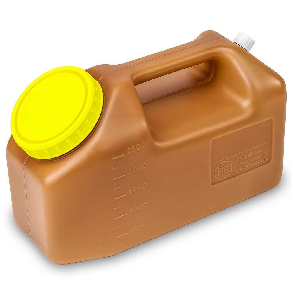 Globe Scientific 24-hour Urine Collection Container w/Attached Screw Cap -2000ML Capacity - Image 3