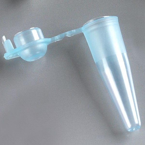 Thin Wall PCR Tube with Attached Dome Cap, Blue