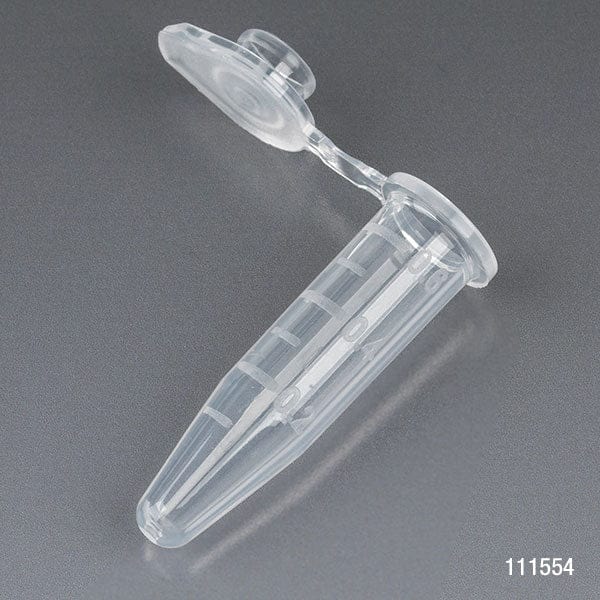 Microcentrifuge Tube with Attached Flat Top Cap - Image 8
