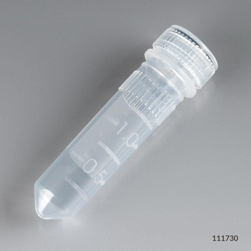 Microtube with Attached Screw Cap for Color Insert and O-Ring - Image 3