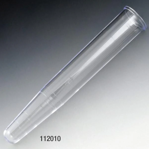 Globe Scientific Centrifuge Tube, 16 x 100mm (12mL), PS, with Separate White Plug Cap, Cs/2000