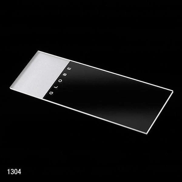 Globe Scientific Frosted Glass Microscope Slides w/Beveled Edges and Clipped Corners