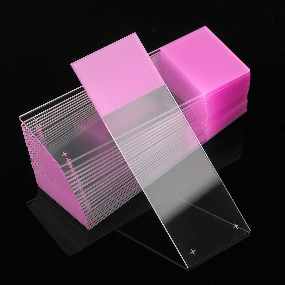Globe Scientific Diamond Charged White Glass Microscope Slides w/90 degree Ground Edges - Available in Many Colors - Image 5